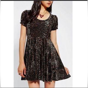 MINKPINK Velvet Leopard Dress - Urban Outfitters